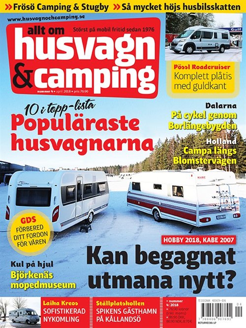 Husvagn & Camping lehti Husvagn & Camping tarjous Husvagn & Camping tilaus