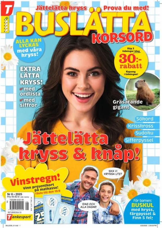 Buslätta Korsord